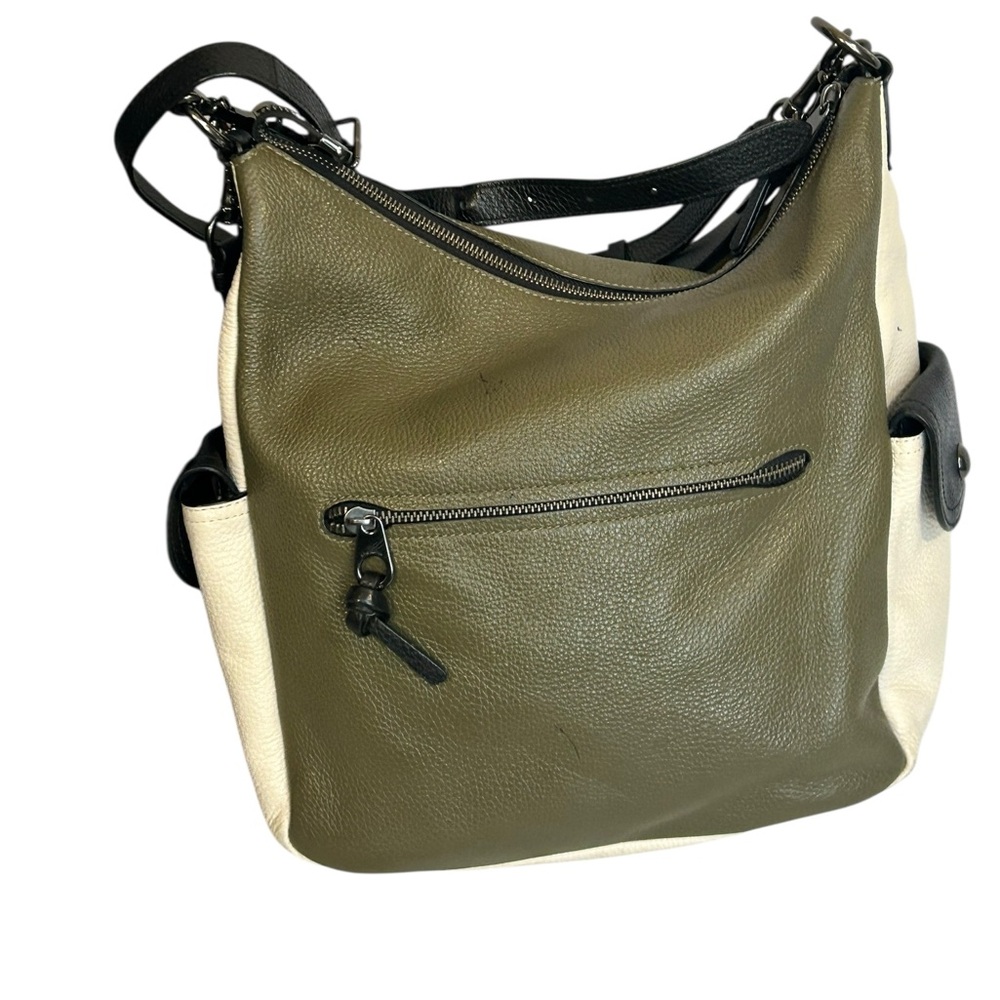 Coach Penny Crossbody Shoulder Bag Purse Colorblock Green, Black A2122-6154 - Picture 11 of 16